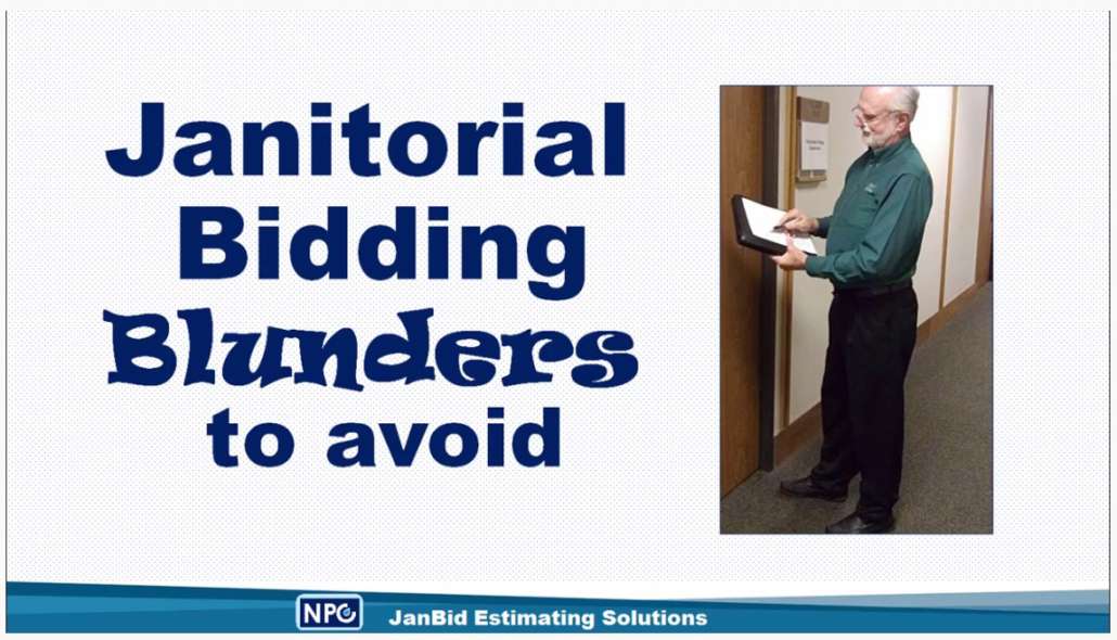 Janitorial Bidding Software National Pro Clean How To Start a
